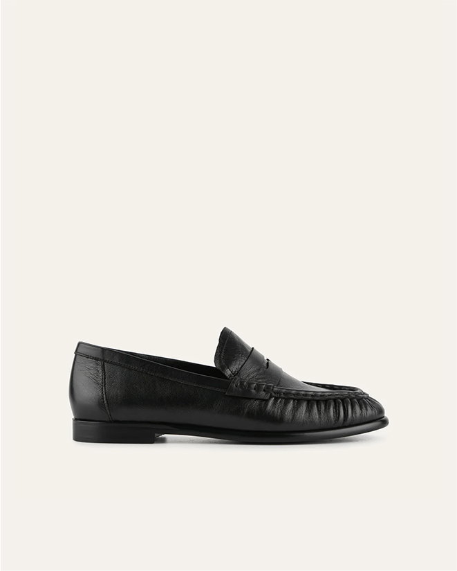 Myrtle Loafers Black Leather