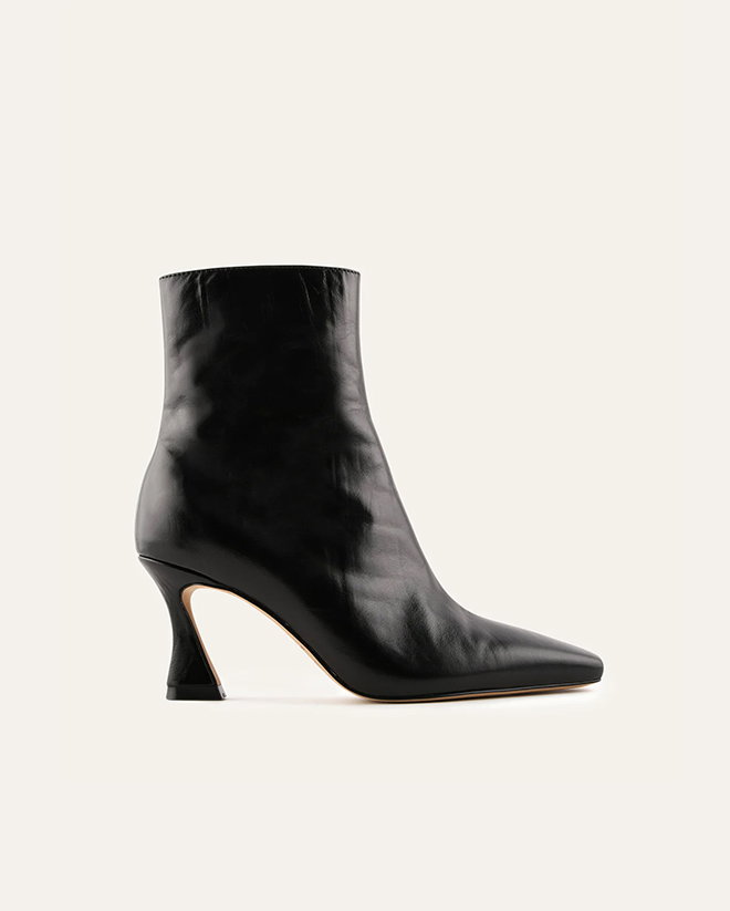 Selma Ankle Boots Black Leather