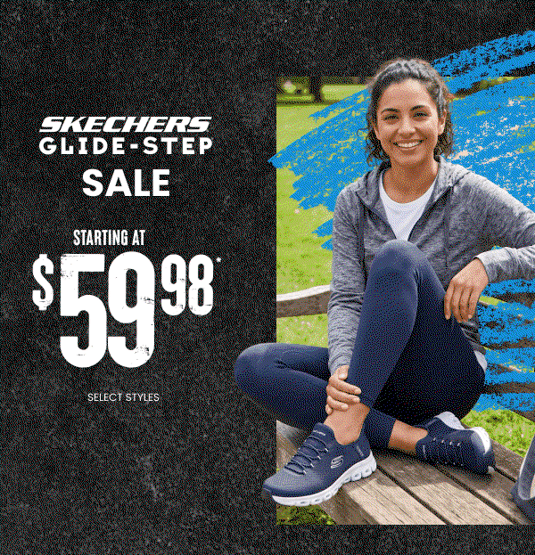 Skechers Sale Glide Step starting at $59.98 and kids' starting at 39.98