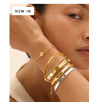 Bracelet Bar Cubic Zirconia Bangle In Gold Plating