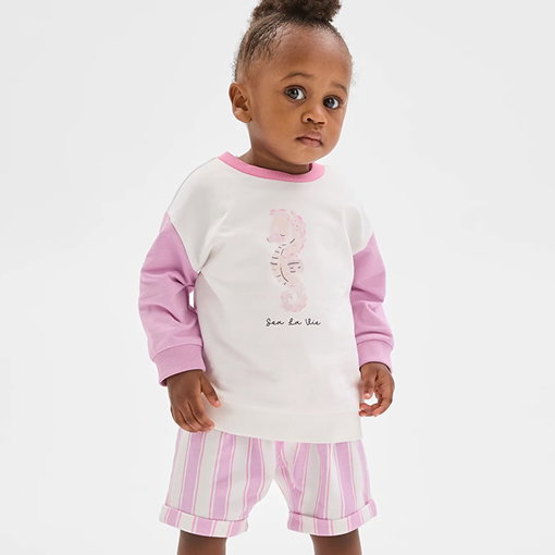Organic Cotton jumper and shorts set