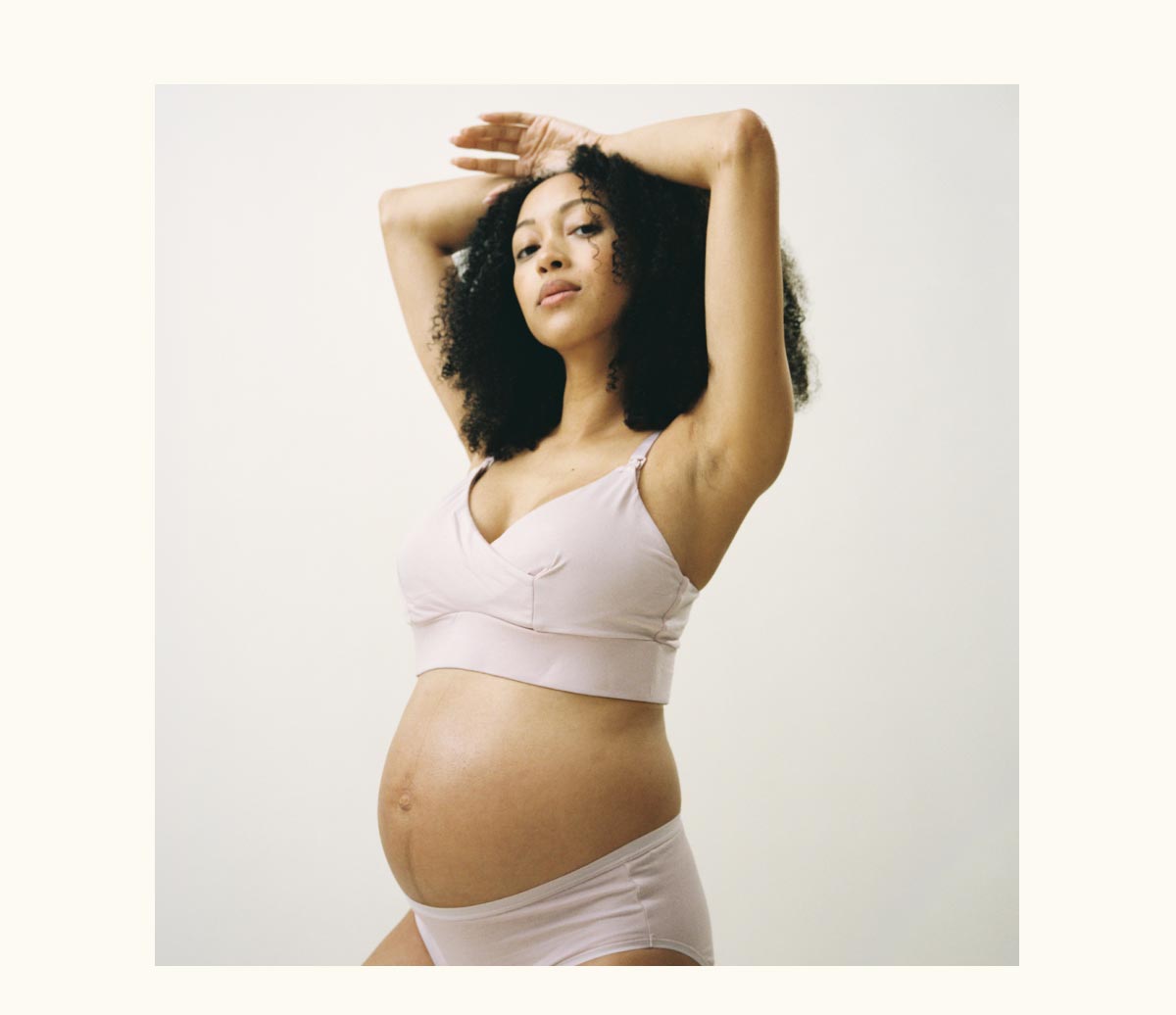 SoftStretch Cotton Nursing Bra in Lilac Mist
