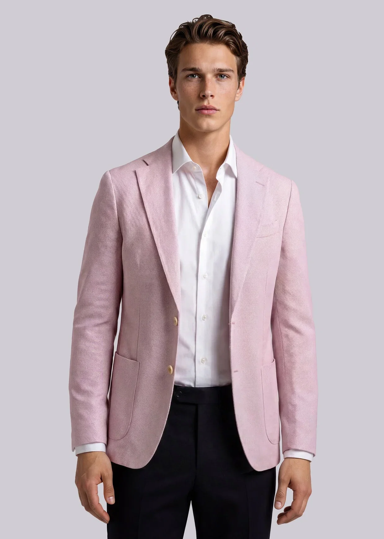 Image of Pink Birdseye Weave Sport Coat