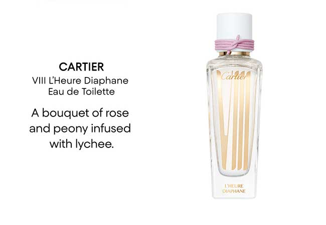 Cartier VIII L'Heure Diaphane Eau de Toilette 2.5 oz.