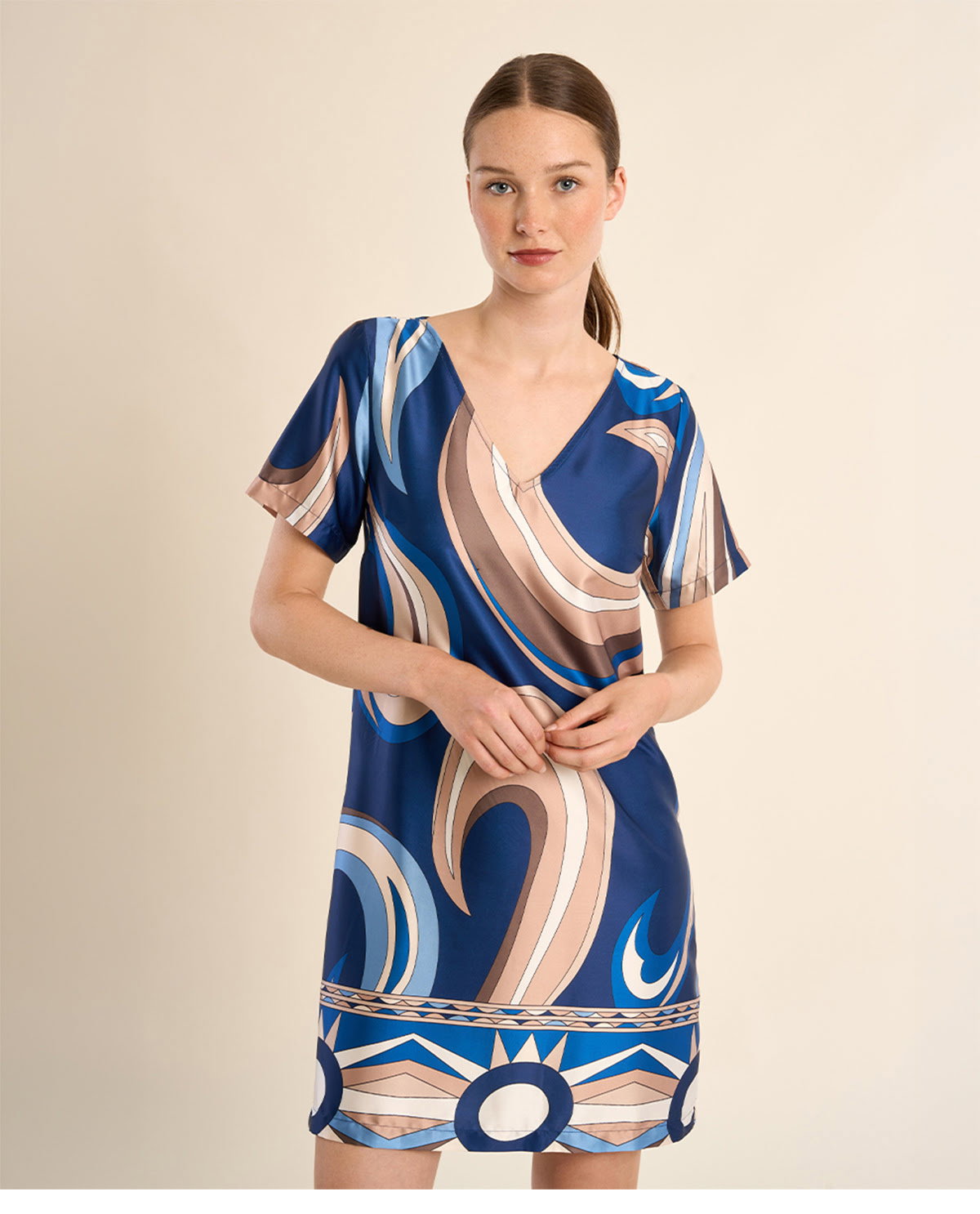 Robe t-shirt imprimée