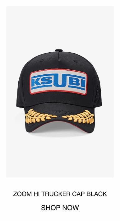 ZOOM HI TRUCKER CAP BLACK