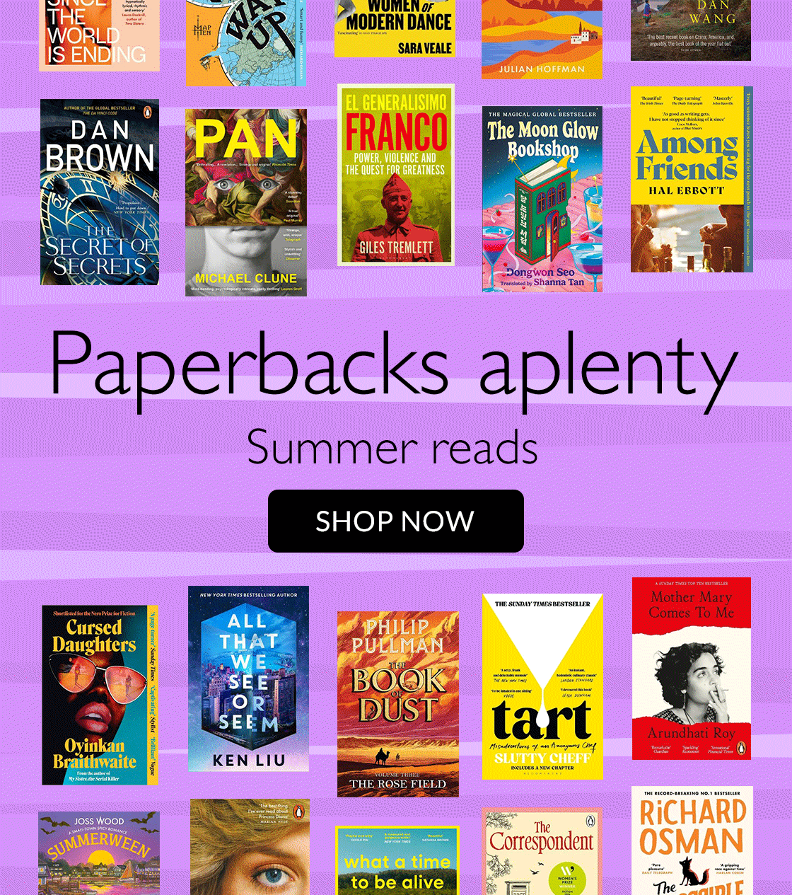 Paperbacks aplenty | Summer reads | SHOP NOW
