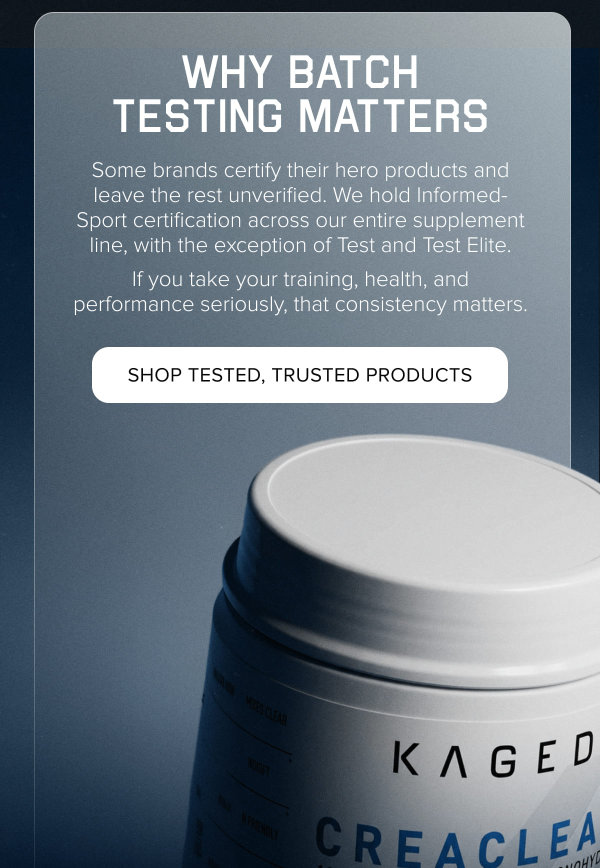 Why batch testing matters