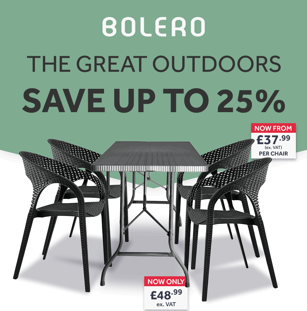 Bolero the great outdoors. Save up to 25%