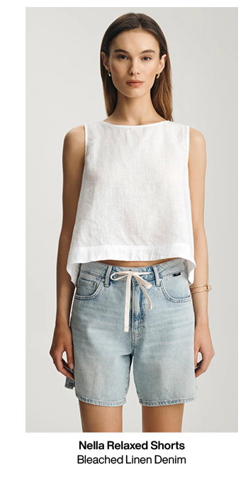 Nella Bleached Linen Denim
