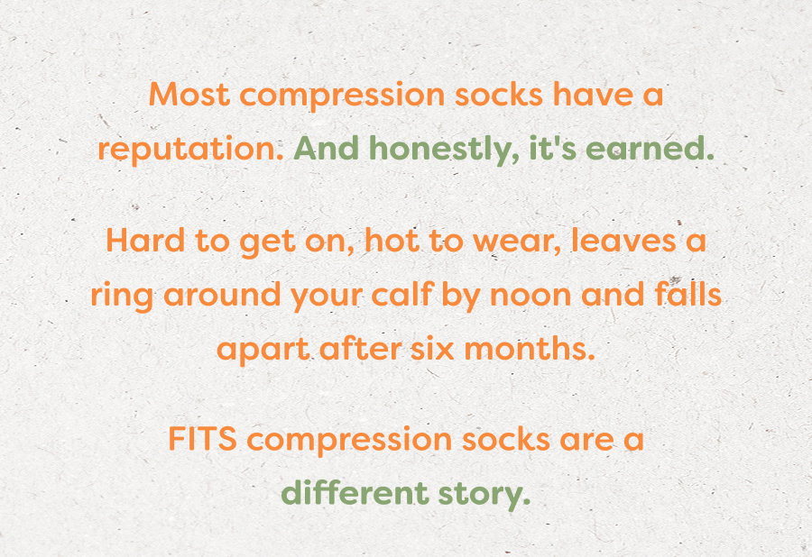Most compression socks have a reputation, and honestly it's earned