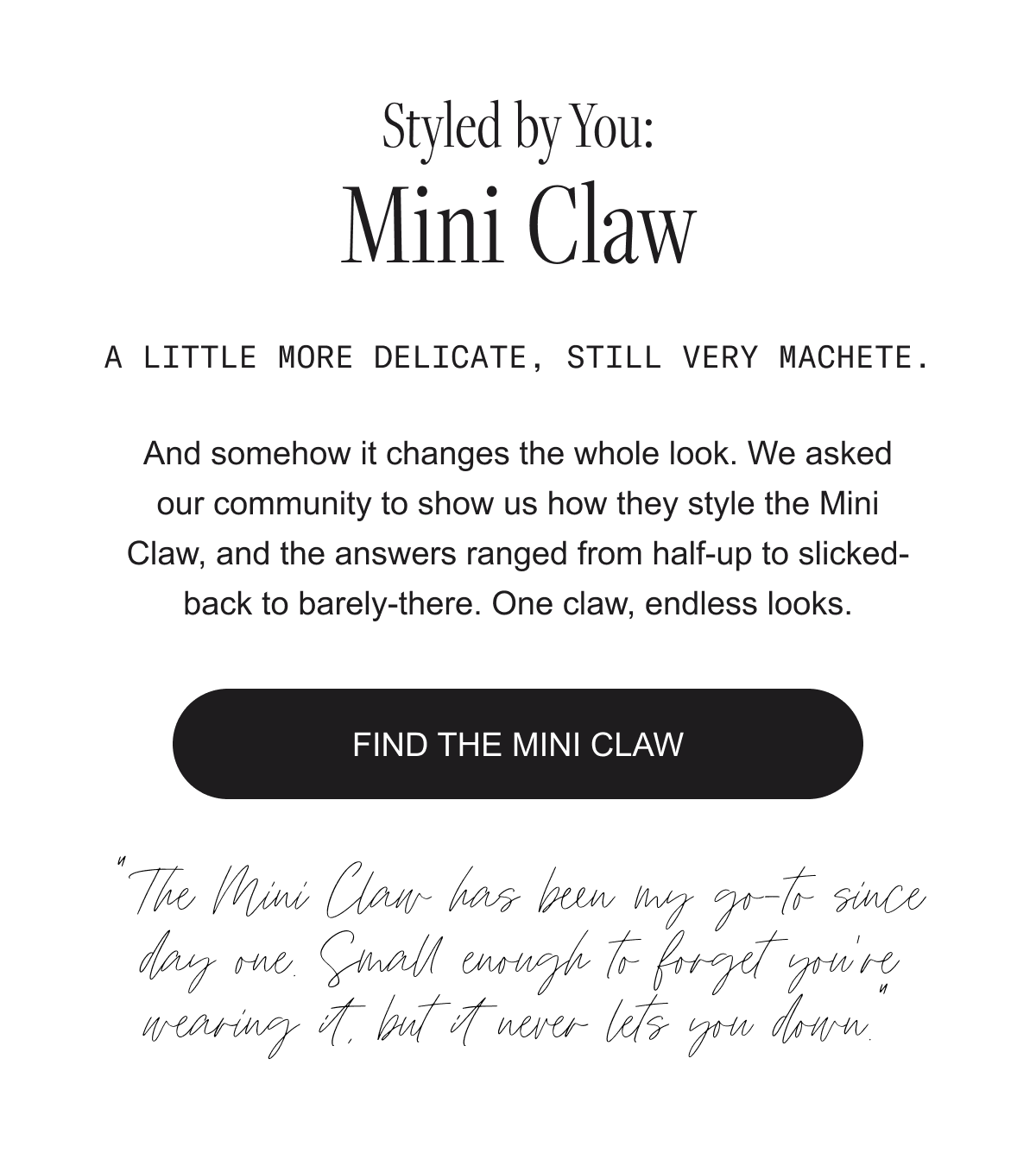 Find the Mini Claw