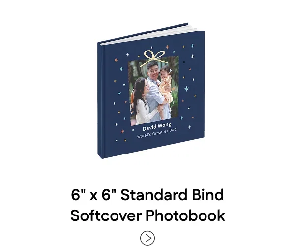 6" x 6" Standard Bind Softcover Photobook