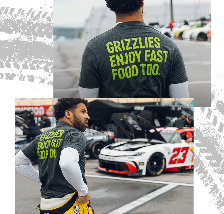 Back of a t-shirt that says 