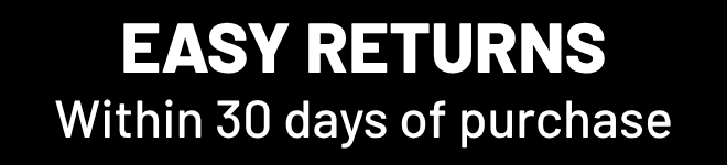 Returns within 30 days of purchase