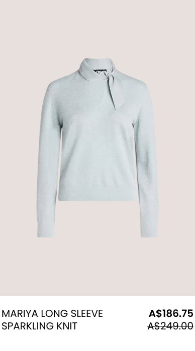 Mariya Long Sleeve Sparkling Knit