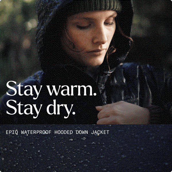 Men's and Women's Epiq Waterproof Hooded Down Jacket