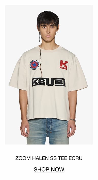 ZOOM HALEN SS TEE ECRU