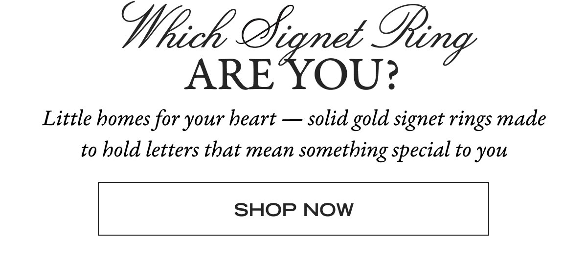 Signet Rings - Shop Now