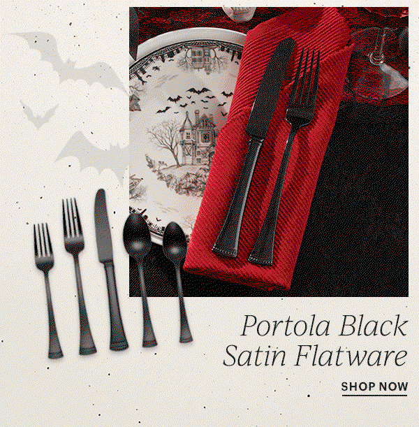 Portola Black Satin Flatware  SHOP NOW