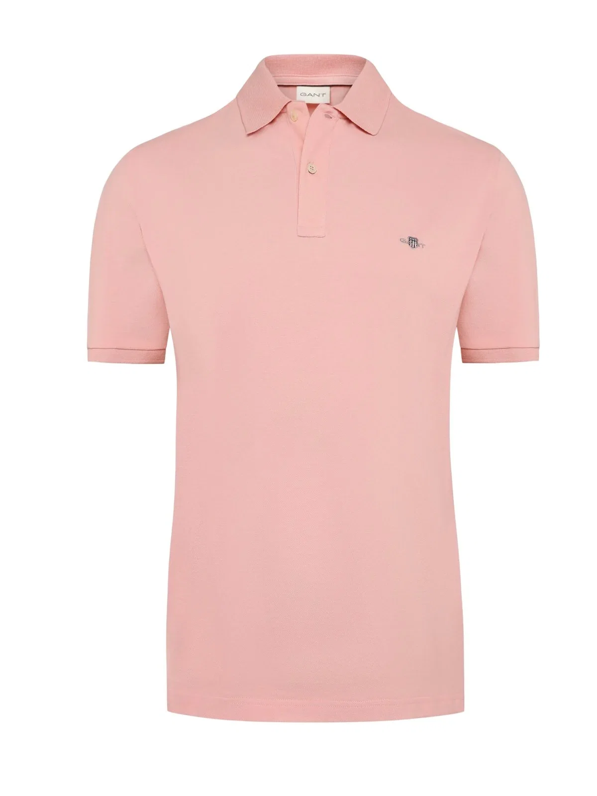 Cotton pique polo shirt with label embroidery, regular fit