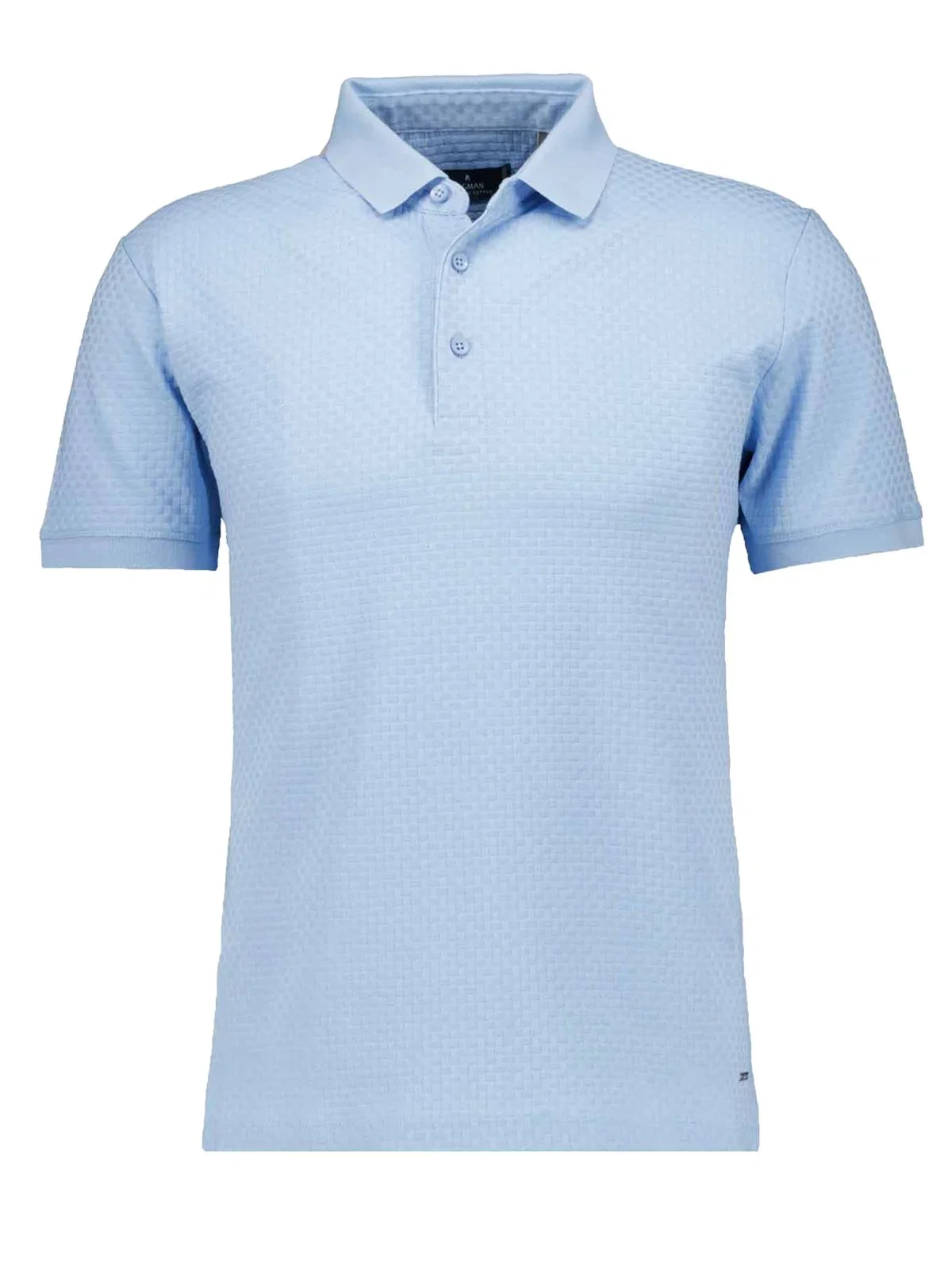 Structured polo shirt in mercerized cotton