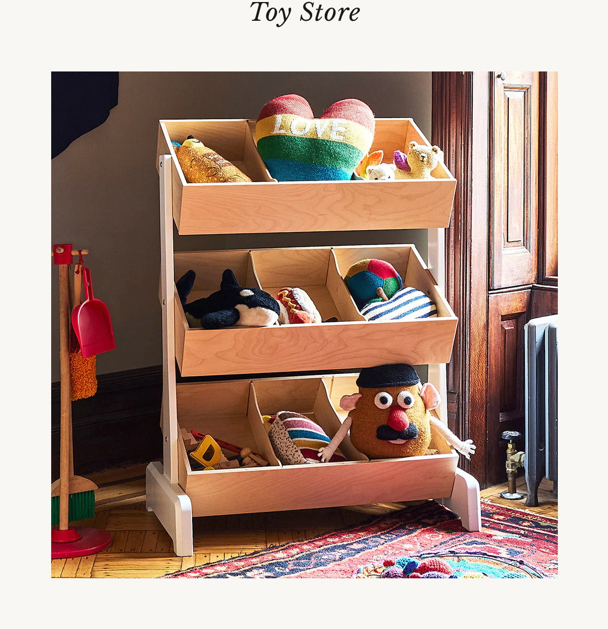 an image of a child's room with a crib and a rainbow