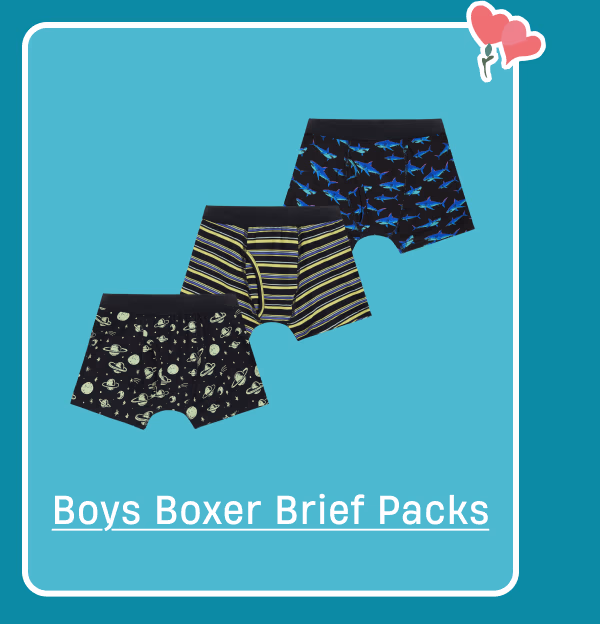 Boys Boxer Brief Packs