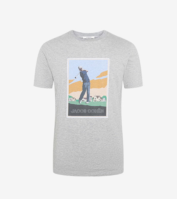 Softes T-Shirt mit Golf-Motiv auf der Brust