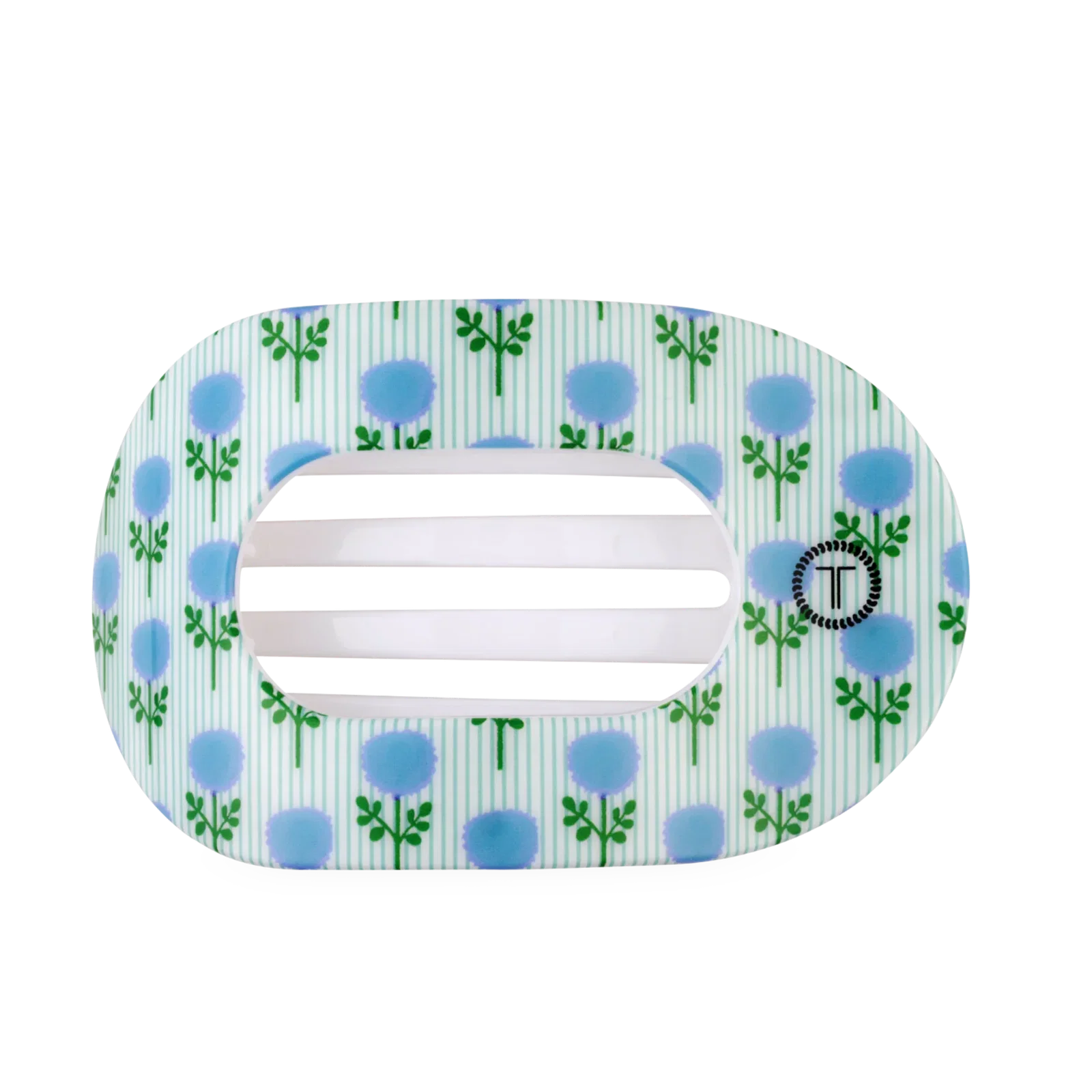 Image of Blue Marigold Large Flat Round Hair Clip