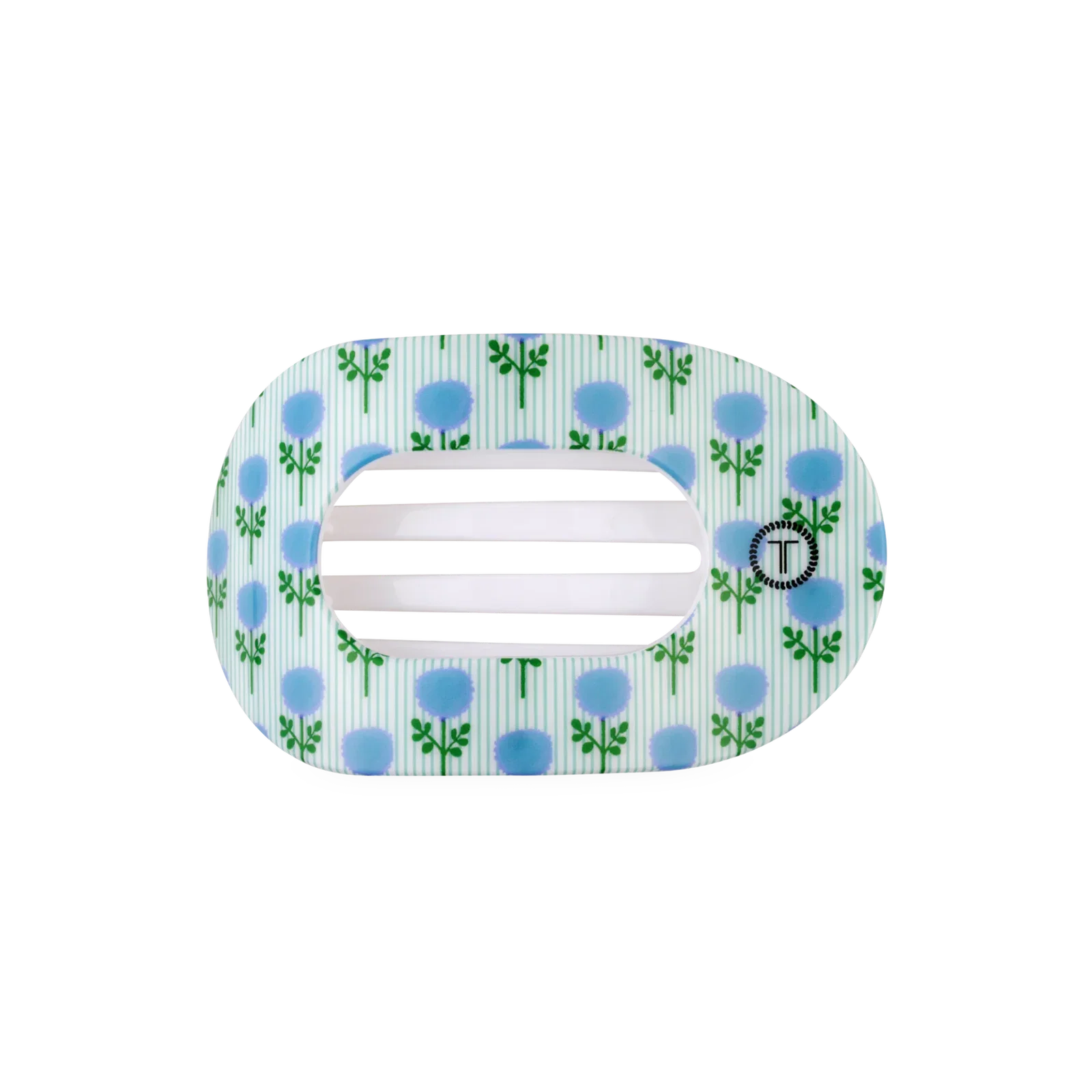 Image of Blue Marigold Medium Flat Round Hair Clip