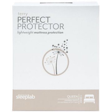 Jordan's Sleep Lab Terry Mattress Protector - Moisture-Proof Top Panel - Breathable & Quiet Design - Dust-Mite & Allergen Barrier
