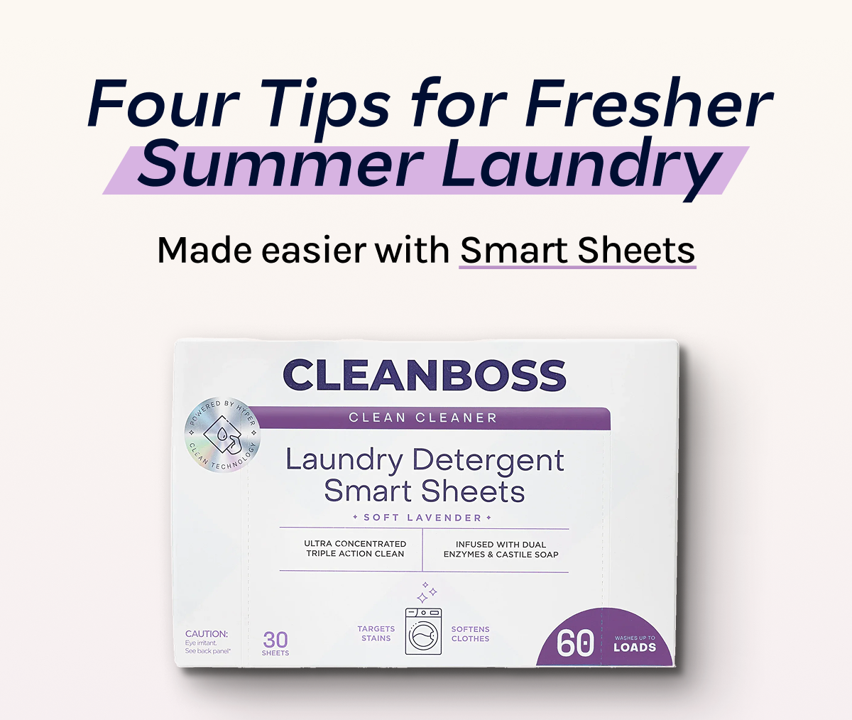 Four Tips for Fresher Summer Laundry.