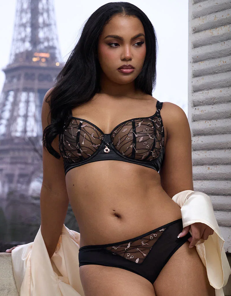 Scantilly Restraint Balcony Bra Black