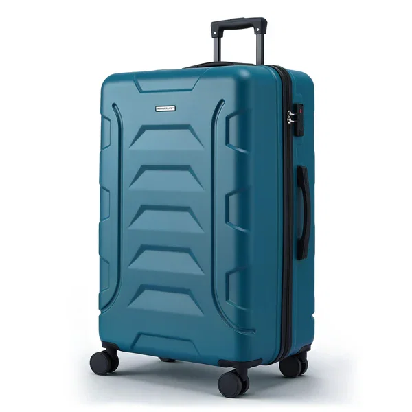 28" Luggage Suitcase Trolley Travel TSA Lightweight Hard Case Teal