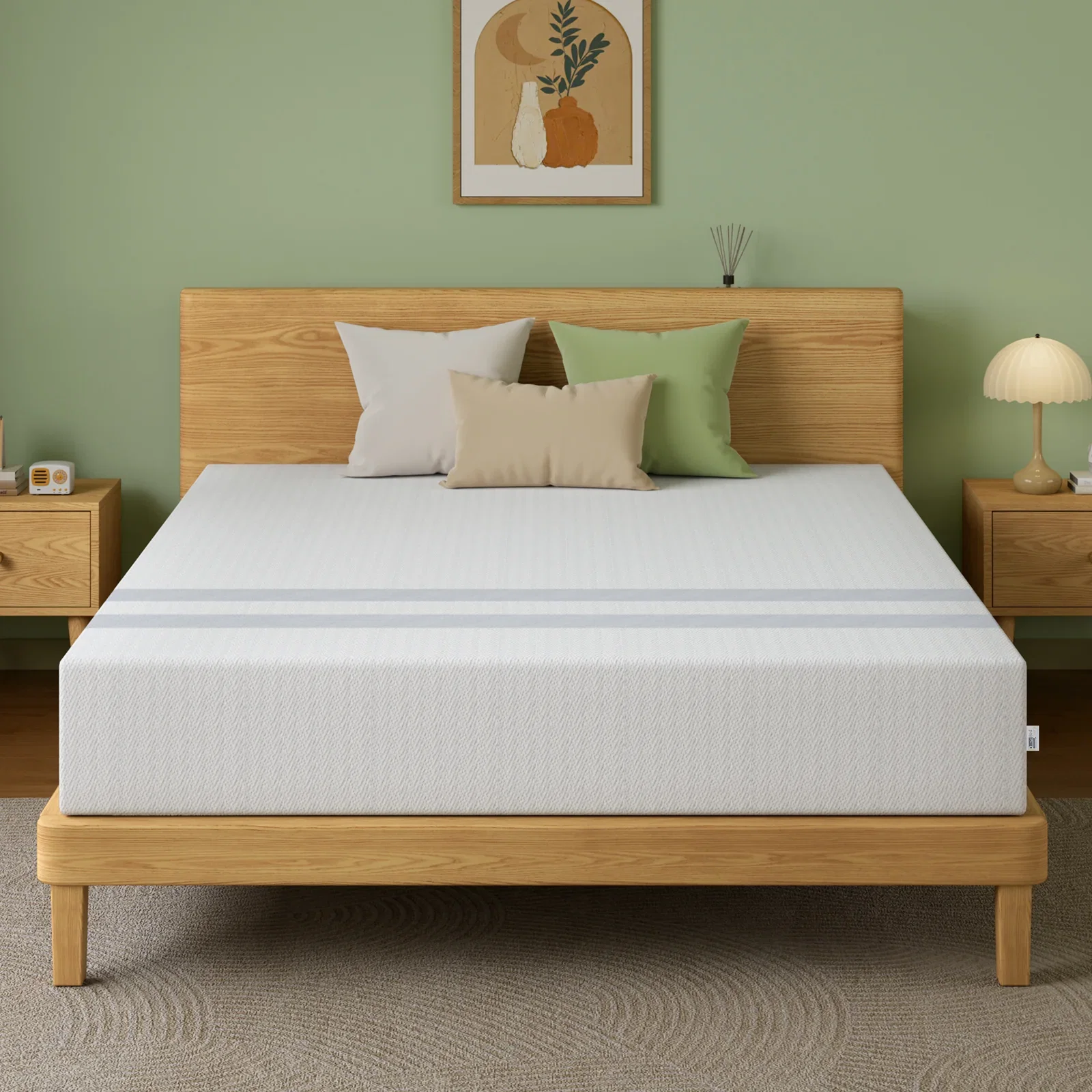 25cm Queen Reversible Gel Memory Foam Mattress BedStory Medium & Firm