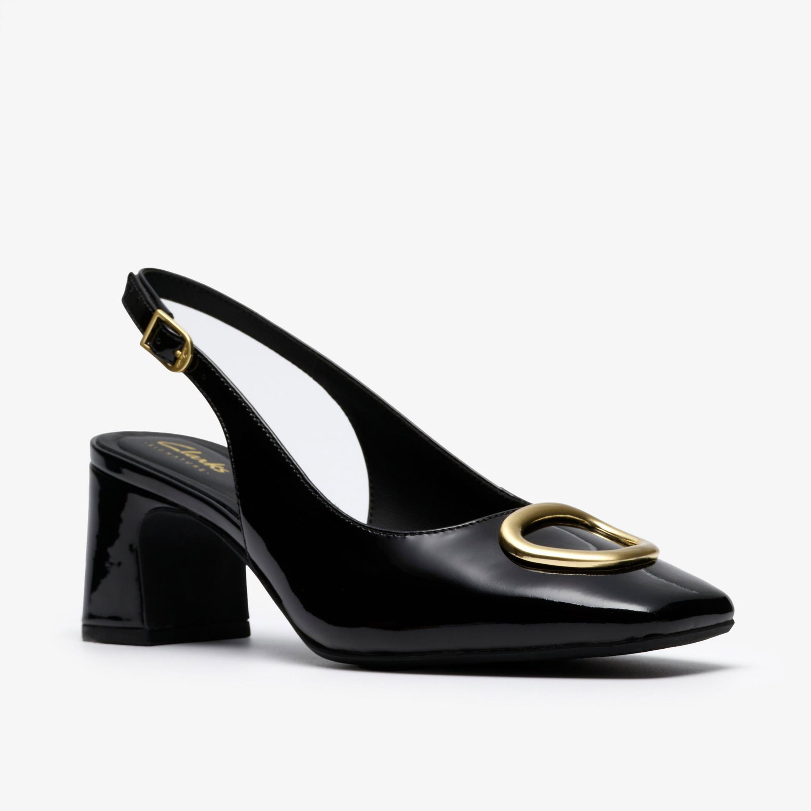 Shop Fernie Sling Black Patent Leather