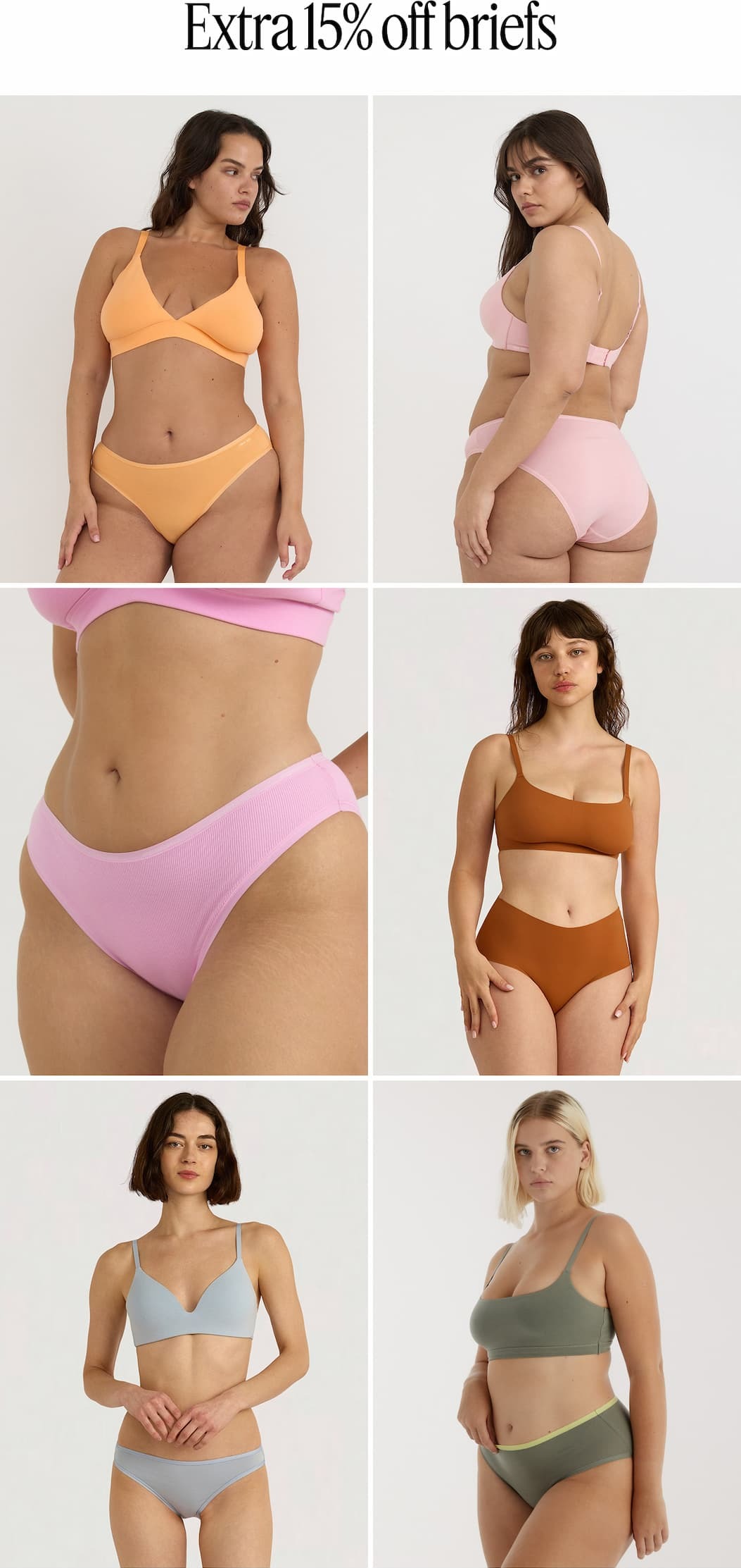 Extra 15% off briefs