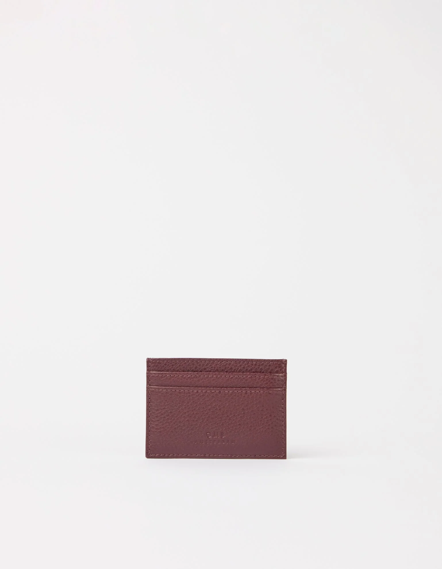 Image of Mark's Cardcase - Dark Cherry Soft Grain Leather