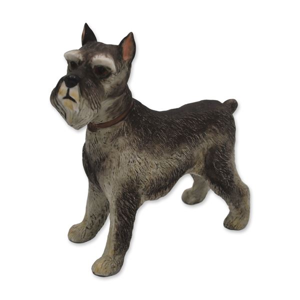 Boehm Porcelain Schnauzer Dog Sculpture, 1980