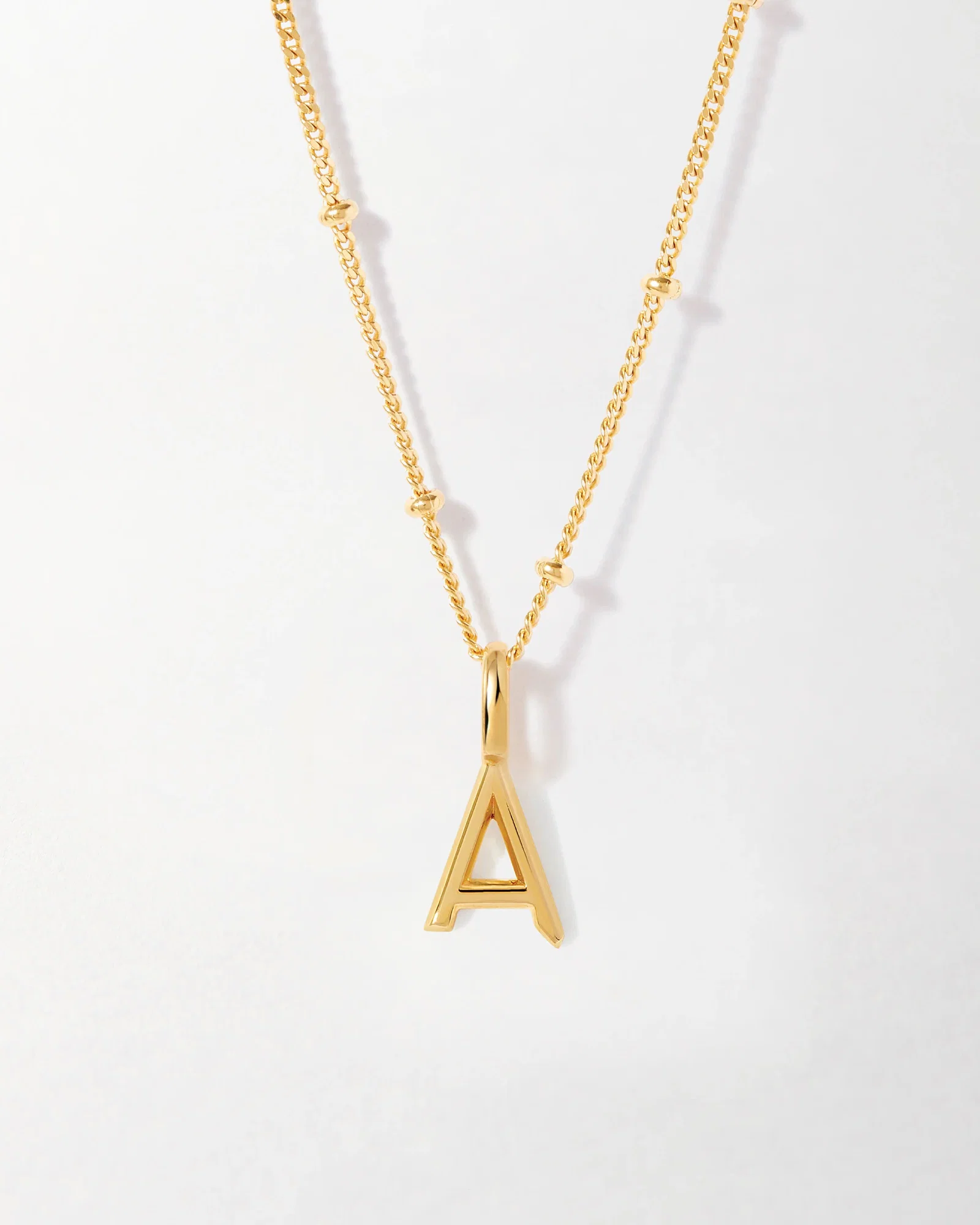 Image of Mini Initial Necklace - Gold