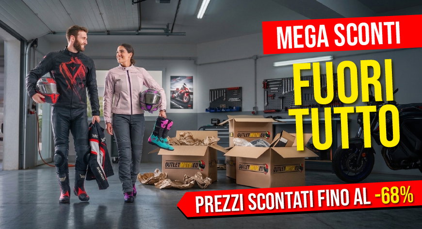 Fuoritutto OutletMoto: sconti fino al -68% fino al 31 luglio