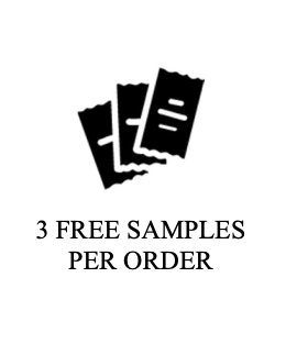 3 FREE SAMPLES PER ORDER