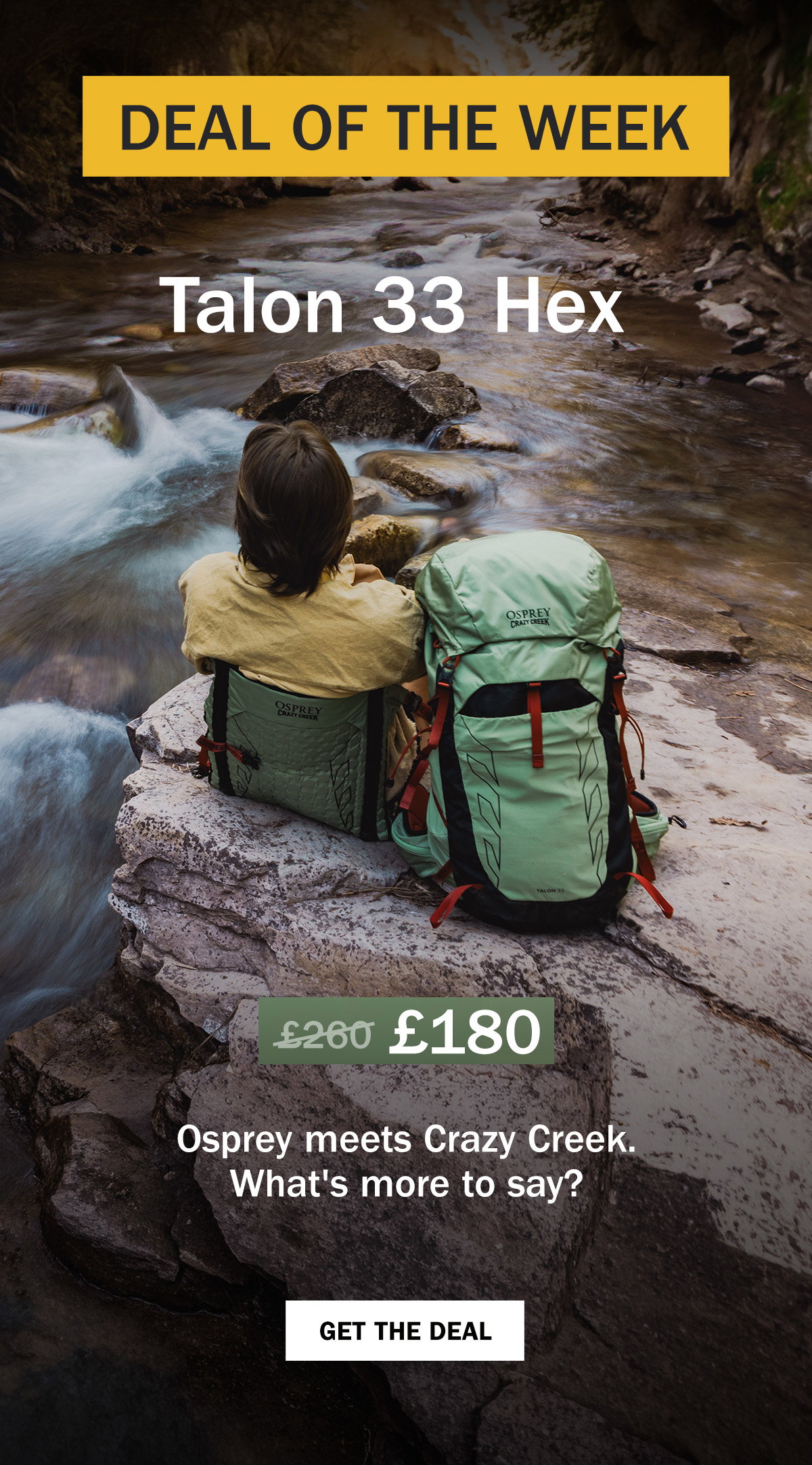 Deal Of The Week | Talon 33 Hex | Osprey x Crazy Creek Collab | WildBounds