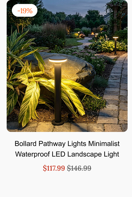 Bollard Pathway Lights Minimalist Waterproof LED Landscape Light