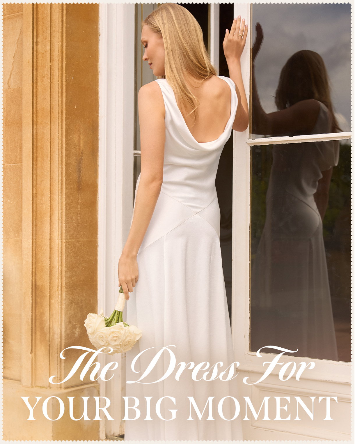 Evangeline Satin Cowl Neck Gown