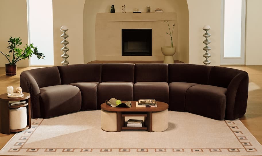 Striking new colors. New velvety spill-resistant Aquaforte™ fabric in beautiful statement colors.