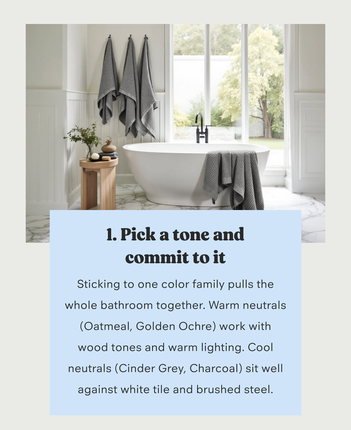 1. Pick a tone and commit to it