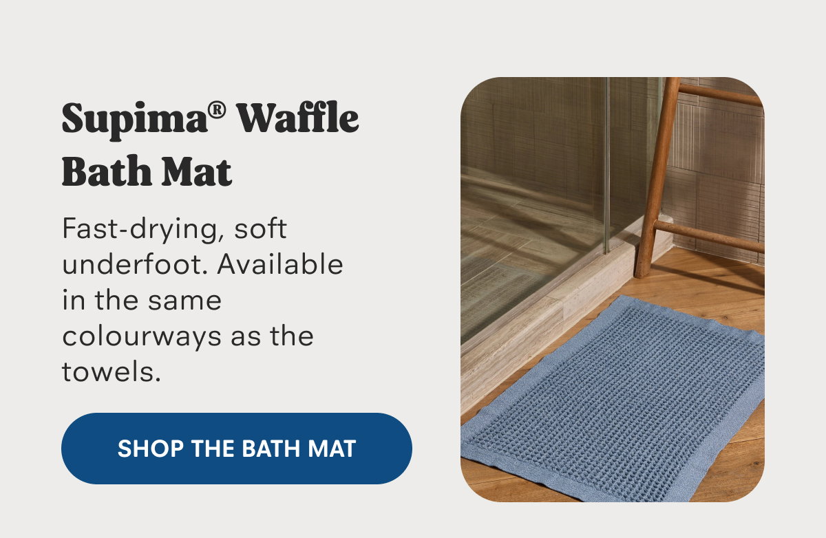 Supima® Waffle Bath Mat