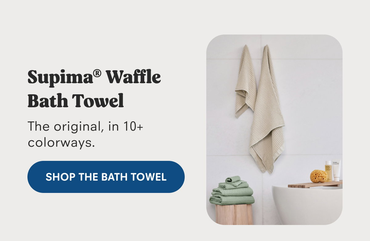 Supima® Waffle Bath Towel